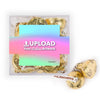 Custom Add Your Artwork JUST CANDY® favor cube with Hershey's Kisses