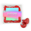 Custom Add Your Artwork JUST CANDY® favor cube with Hershey's Kisses