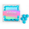 Custom Add Your Artwork JUST CANDY® favor cube with Just Candy Milk Chocolate Minis