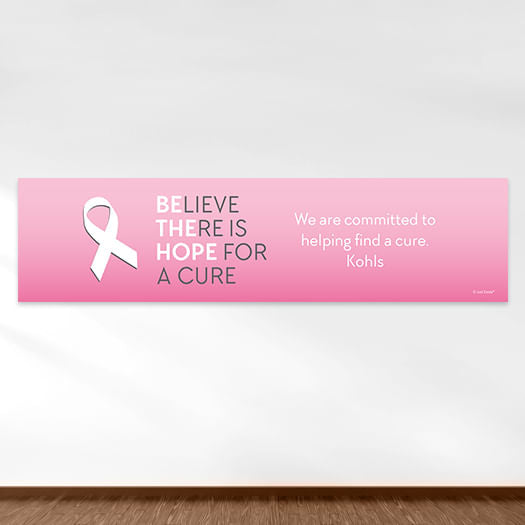 Personalized Breast Cancer Awareness Be the Hope 5 Ft. Banner