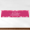 Personalized Breast Cancer Awareness Pink Inspiration 5 Ft. Banner