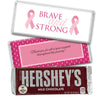 Personalized Breast Cancer Brave and Strong Hershey's Milk Chocolate Bar & Wrapper