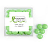 Personalized Awareness Ribbons JUST CANDY® favor cube with Just Candy Milk Chocolate Minis