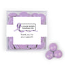 Personalized Awareness Ribbons JUST CANDY® favor cube with Just Candy Milk Chocolate Minis