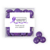 Personalized Awareness Ribbons JUST CANDY® favor cube with Just Candy Milk Chocolate Minis