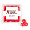 Personalized Awareness Ribbons JUST CANDY® favor cube with Just Candy Milk Chocolate Minis