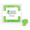Personalized Awareness Ribbon JUST CANDY® favor cube with Jelly Belly Jelly Beans