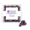 Personalized Awareness Ribbon JUST CANDY® favor cube with Jelly Belly Jelly Beans