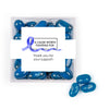 Personalized Awareness Ribbon JUST CANDY® favor cube with Jelly Belly Jelly Beans