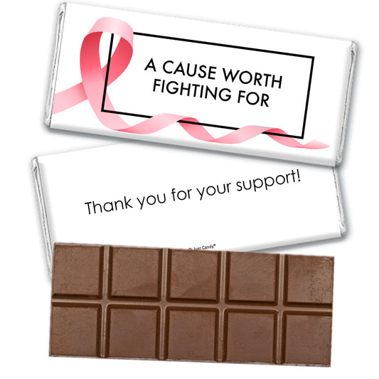 Personalized Awareness Ribbons Belgian Chocolate Bar