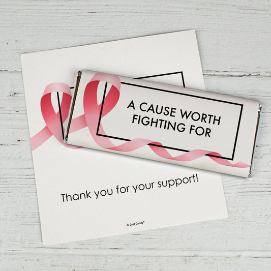 Personalized Awareness Ribbons Chocolate Bar Wrappers