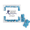 Personalized Awareness Ribbons JUST CANDY® favor cube with Sugar Sanded Gummy Bears