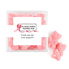 Personalized Awareness Ribbons JUST CANDY® favor cube with Sugar Sanded Gummy Bears