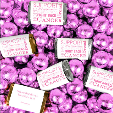 Breast Cancer Awareness Candy Strength in Words Hershey's Miniatures and Chocolate Mix