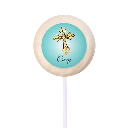 Personalized Communion Gold Cross- 24 Pack
