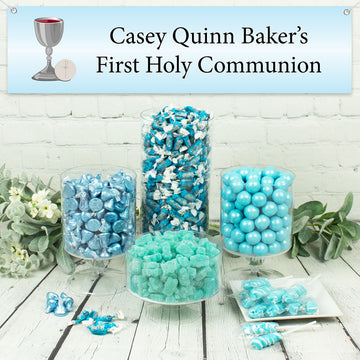 Personalized Boy First Communion Chalice Deluxe Candy Buffet