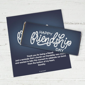 Personalized Happy Friendship Day Chocolate Bar Wrappers