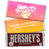 Personalized Happy Friendship Day Pink Bubbly Hershey's Milk Chocolate Bar