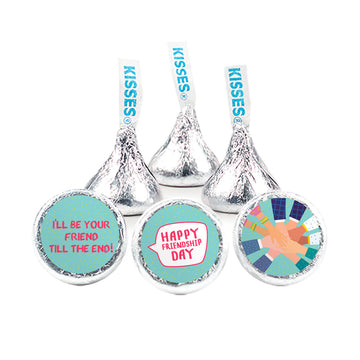 Personalized Happy Friendship Day Word Bubble 3/4" Sticker (108 Stickers)