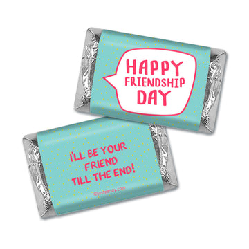 Personalized Happy Friendship Day Word Bubble Hershey's Miniatures Wrappers