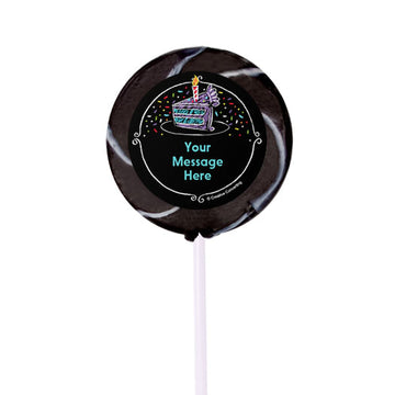 Chalk Birthday Personalized 2" Lollipops (24 Pack)