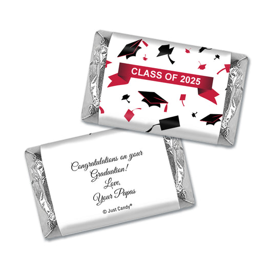 Graduation Personalized Hershey's Miniatures Tossed Caps