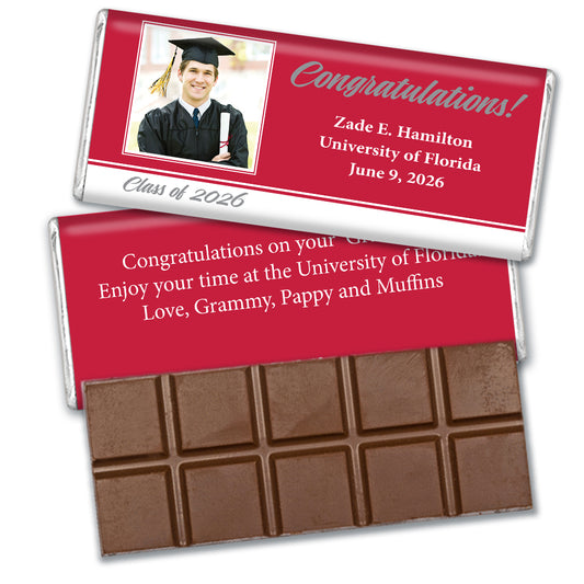 Graduation Personalized Hershey's Milk Chocolate Bar Congratulations Frame Photo