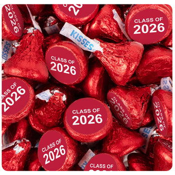Assembled Red Graduation Class of Hershey's Kisses Candy