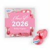 Personalized Graduation Class of JUST CANDY favor cube with Hershey's Kisses
