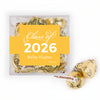 Personalized Graduation Class of JUST CANDY favor cube with Hershey's Kisses