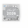 Personalized Graduation Class of JUST CANDY favor cube with Hershey's Kisses