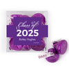 Personalized Graduation Class of JUST CANDY® favor cube with Hershey's Kisses