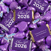 Graduation Purple Candy Hershey's Kisses & Hershey's Miniatures for Party Favors