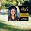 Personalized Graduation Yard Sign and Stake Class of with Photo