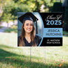 Personalized Graduation Yard Sign and Stake Class of with Photo