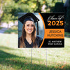 Personalized Graduation Yard Sign and Stake Class of with Photo