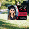 Personalized Graduation Yard Sign and Stake Class of with Photo