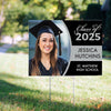 Personalized Graduation Yard Sign and Stake Class of with Photo