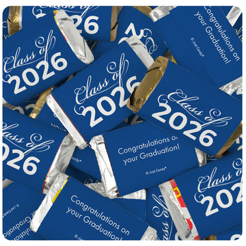 Blue Graduation Candy - Class Of Wrapped Hershey's Miniatures