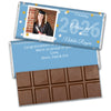 Light Blue Graduation Personalized Hershey's Milk Chocolate Bar Polaroid Photo Confetti