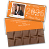 Orange Graduation Personalized Hershey's Milk Chocolate Bar Polaroid Photo Confetti