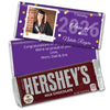 Purple Graduation Personalized Hershey's Milk Chocolate Bar Polaroid Photo Confetti