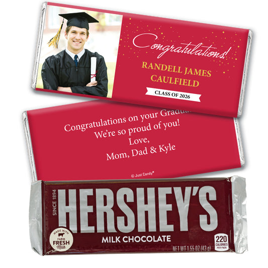 Graduation Personalized Hershey's Milk Chocolate Bar Congratulations Photo