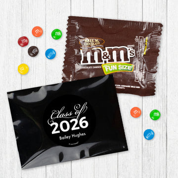 Personalized Graduation Class of Candy Favor Bag - M&Ms or Skittles