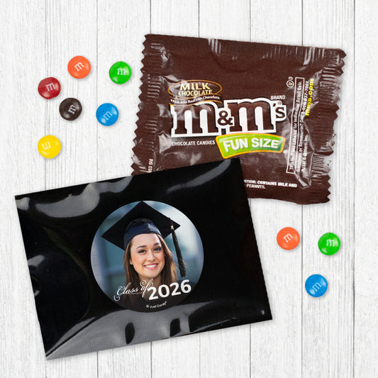 Personalized Black Graduation Class of with Photo Milk Chocolate M&Ms