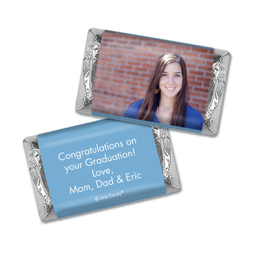 Light Blue Graduation Personalized Hershey's Miniatures Full Photo