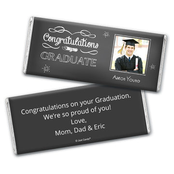 Graduation Personalized Hershey's Milk Chocolate Bar Chalkboard Photo