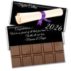 Purple Graduation Personalized Hershey's Milk Chocolate Bar Diploma