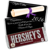 Purple Graduation Personalized Hershey's Milk Chocolate Bar Diploma