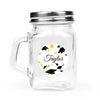 Graduation Favor Personalized Mini Mason Mug Hats Off